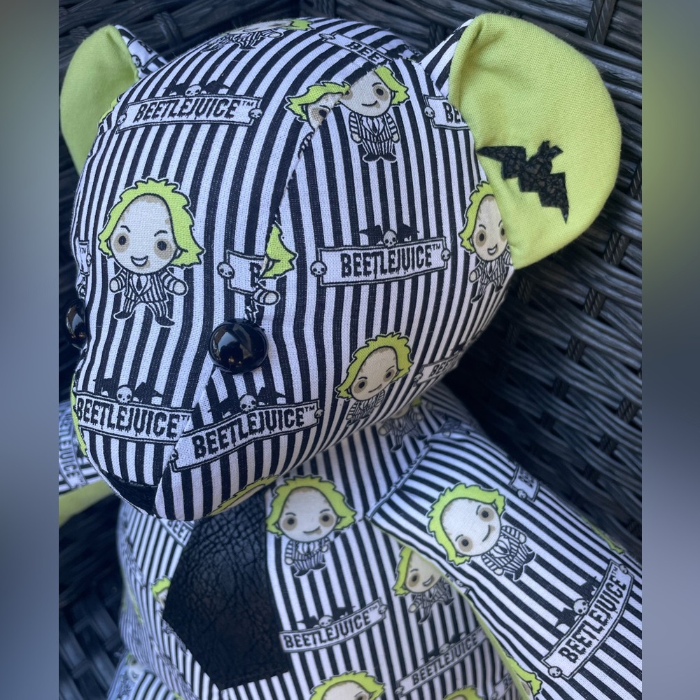 Handmade 18” teddy bear made from loved ones clothes